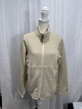 Stio Women's Cream Full-Zip Fleece Jacket